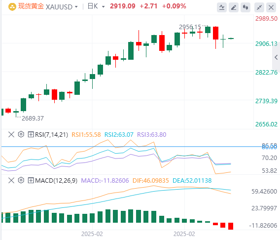FxPro浦汇外汇黄金分析：金价在2900美元关口震荡，涨势待突破关键阻力